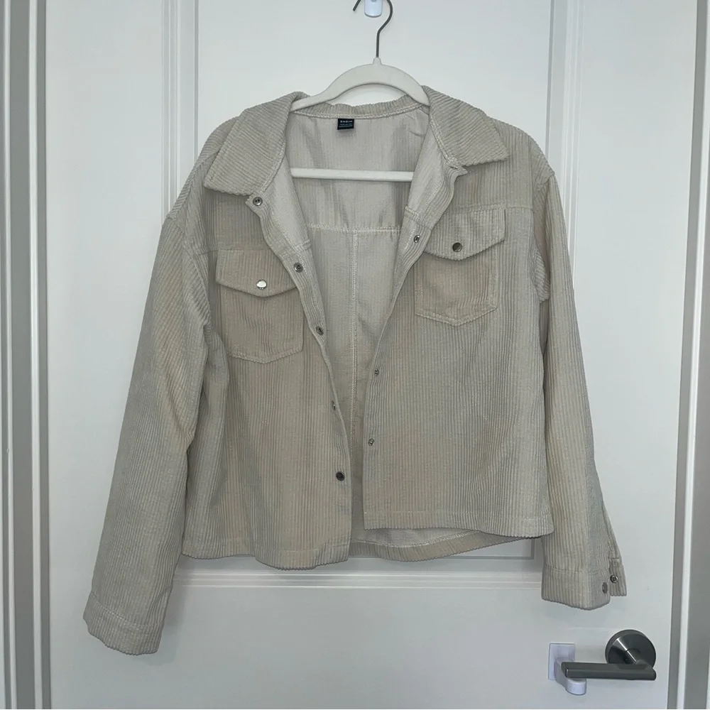 Cream Corduroy Jacket - Picture 2 of 4